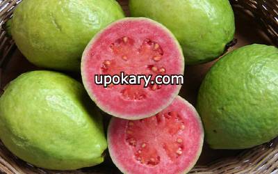 red guava with basket